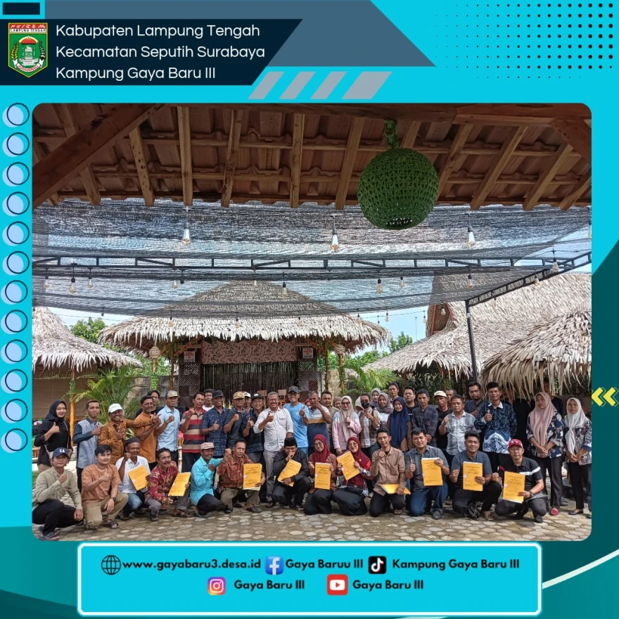 Kampung Gaya Baru III Terima Akta Pendirian Kopdes Merah Putih Gaya Baru III